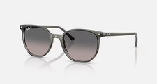 Ray-Ban RB2197 Elliot Sunglasses Striped Grey Polarized Grey Gradient 52-19-145