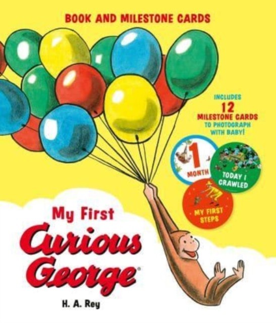My First Curious George Book and Milestone Cards by H A Rey 9780063326590 - Image 2