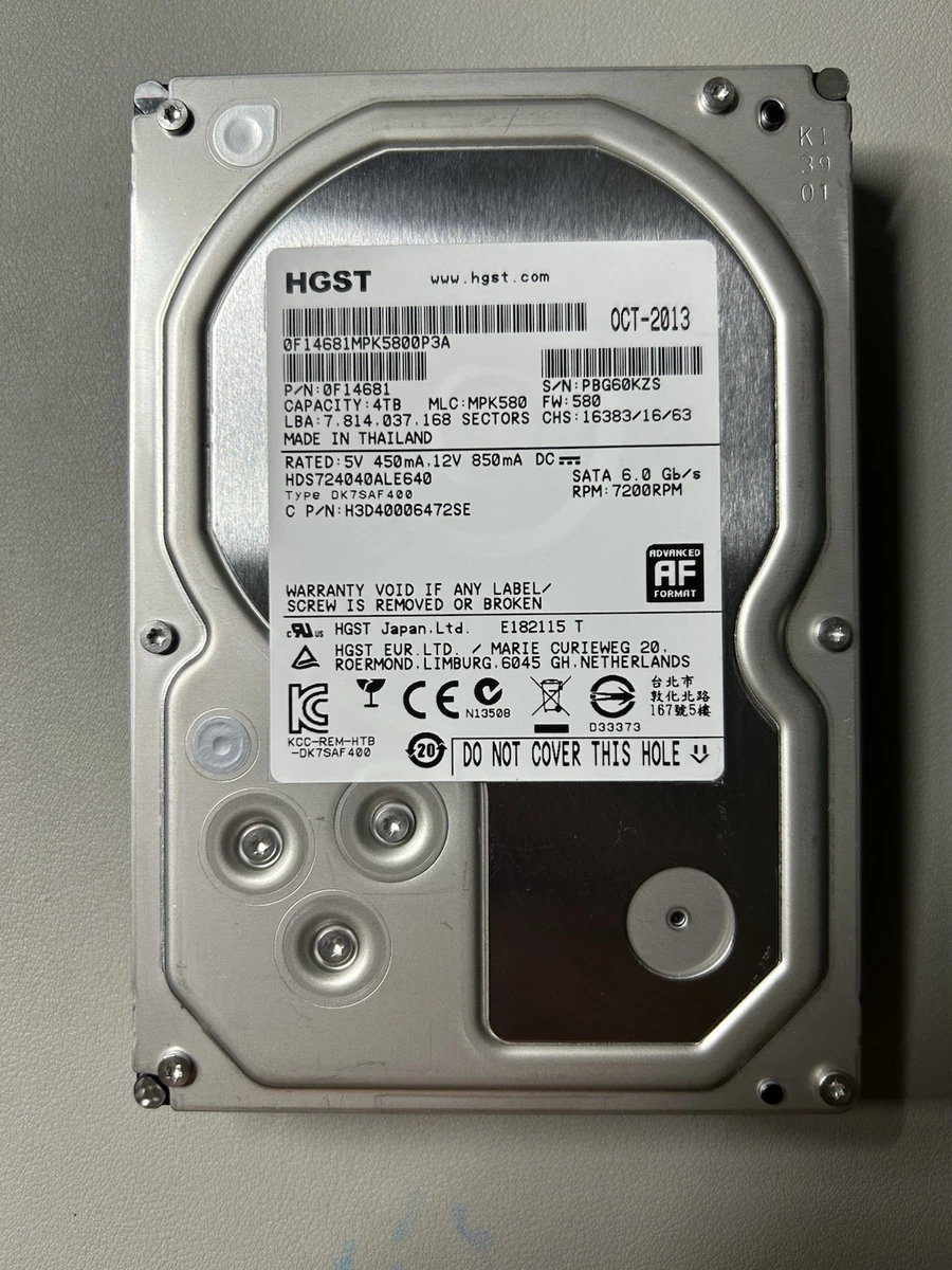 25+ HGST 4TB Computer Internal Hard Disk Drives for sale | Updated