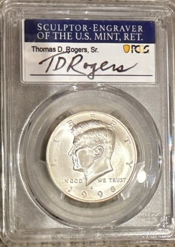 1998 S PCGS SP69 SP69 Matte SMS Kennedy JFK Silver Half Dollar 50C - ROGERS