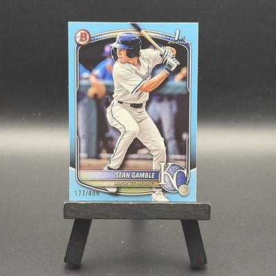 2025 Bowman Draft Sean Gamble Blue Paper #BD-178 /499 Royals
