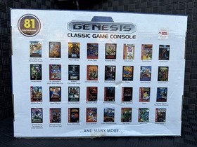 Sega Genesis AtGames Mini Console Black FB8280C Classic Game Console Bundle