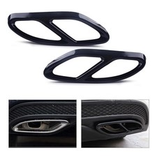 2pcs Exhaust Pipe Cover Trim Fit for Mercedes Benz GLC E class W213 W246 Tail JT