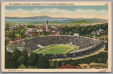 Postcard Berkeley CA The Memorial Stadium University of California football