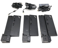 Lot of 3 Lenovo ThinkPad Ultra Dock SD20A06046 Type 40A2 w/ 90W AC Charger