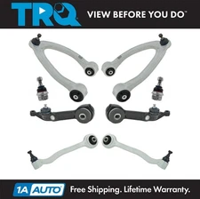 TRQ 8 Piece Suspension Kit Upper Lower Control Arms Ball Joints for Mercedes