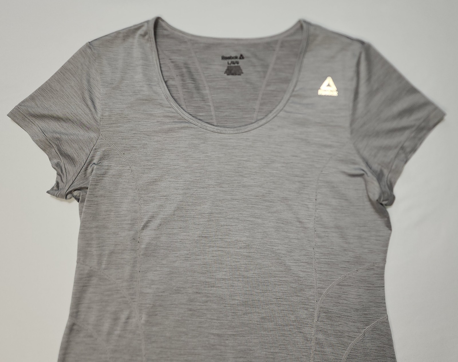 Reebok Womens Varigated Heathered Basic Gray T-Sh… - image 4