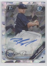 2019 Bowman Chrome Prospect Atomic Refractor /100 Brock Burke #CPA-BBU Auto ex0