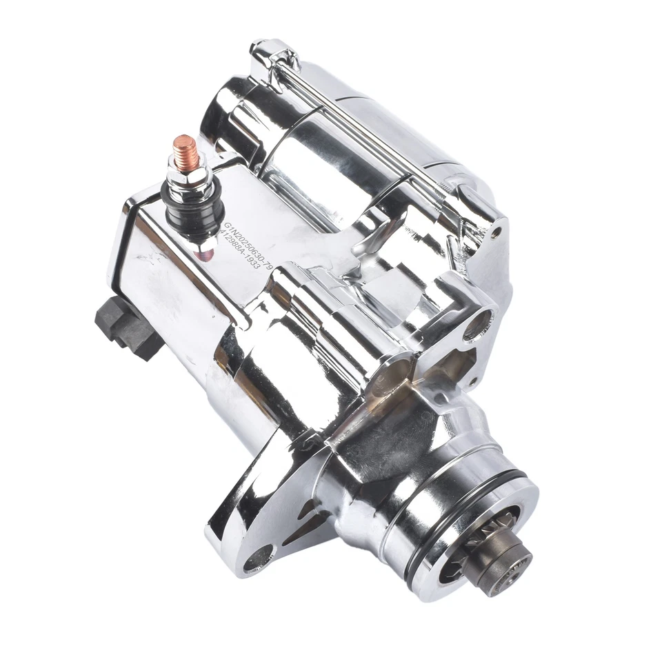 Starter Chrome for Harley-Davidson Road King Blackline Breakout CVO Cross Bones - Image 3 of 4