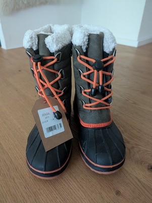 Winterstiefel Kinder gefüttert - Größe 33 - Khaki - NEU von Kimberfeel