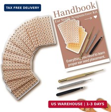 1200Pcs Ear Seeds Acupuncture Kit, Auricular Sticker Kit with Ears Seed, Acupunc