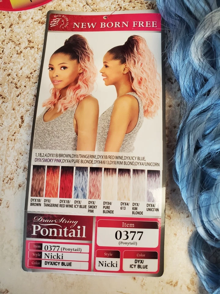 COLA DE CABALLO CON CORDÓN AZUL HELADO/DYX Foto 4 de 4