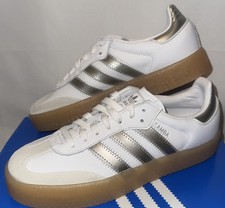 Size 8 - adidas Sambae W Crystal White Silver Gum W