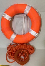 20 Inch Orange Safety Life Preserver Throw Ring Buoy for Swimming-Foam Ring