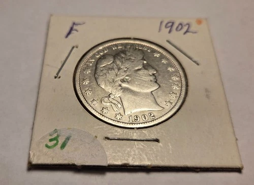 1902 Barber Half Dollar Silver coin rare collectible Combine for free shipping