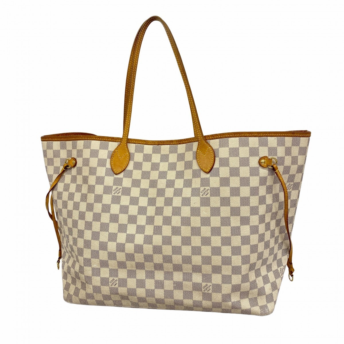 Louis Vuitton Damier Azur Neverfull GM Tote Bag White N51108