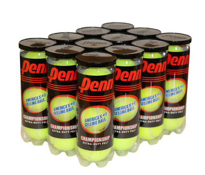 Penn Championship Extra Duty Tennis Balls 12 Cans (36 Balls) All Court Durable