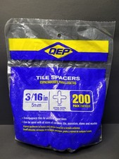 QEP 3/16" Flexible Plastic Professional Tile Spacers 200pcs UNOPENED PN: 10316Q