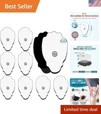 Quality TENS Electrodes - 3  x1.8  Pads for Belifu Device, 8 Pack
