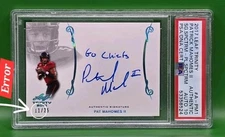 2017 Leaf Mahomes RC Auto 11/25 “Go Chiefs” Inscrip PSA DNA + Serial Misprint 🔥