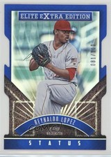 2015 Panini Elite Extra Edition Status Blue Die-Cut /100 Reynaldo Lopez #156 fm0