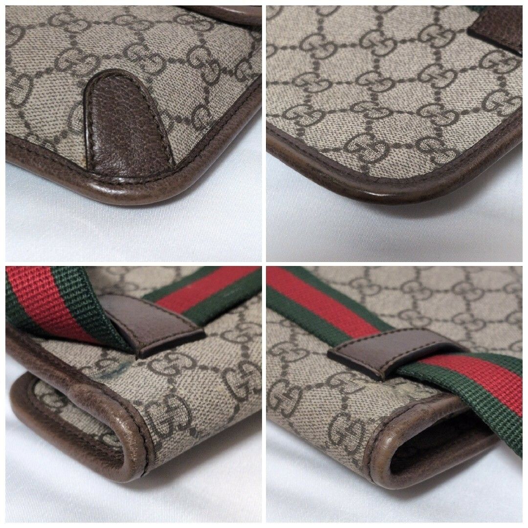 GUCCI Neo Vintage GG Supreme Tiger Belt Bag Web Stripe 493930 Auth thumbnail 4