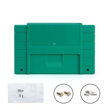 Super Nintendo SNES Game Cartridge Shell FX  Green - Made in USA