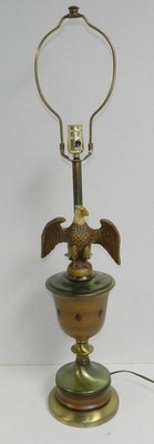 Vintage Federal Style Eagle Table Lamp Brass