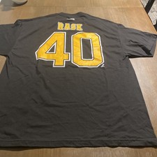 ADIDAS NHL T SHIRT Boston Bruins Tuukka Rask Black 2XL Hockey New NWT Adult Men