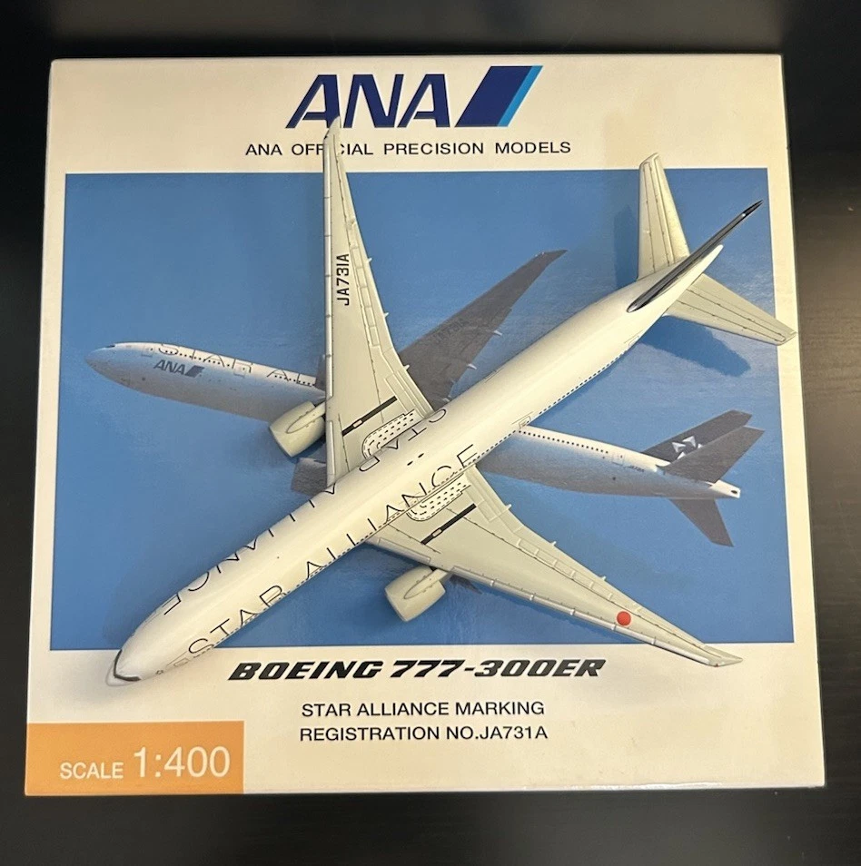 Hogan 1:400 ANA Boeing 777-300ER Star Alliance Marking JA731A NH40003 Diecast - Image 2 of 4