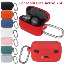 Silicone Protective Cover Storage Case Pouch for Jabra Elite Active 75t Headsets