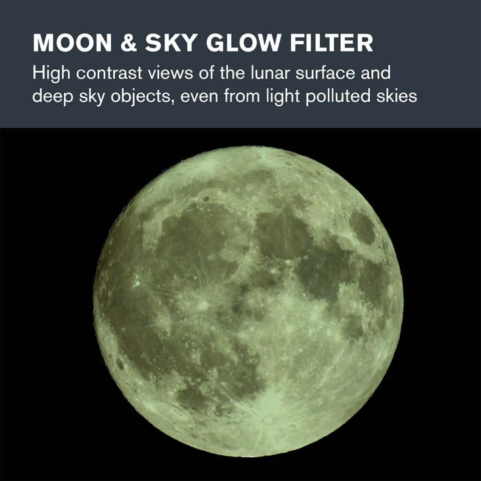 Telescope Moon Filter 1.25 Inch Lens Reduce Glare Improve Contrast Viewing NEW - Image 3 of 4