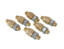  00800 GM Solid Brass Side Post Battery Terminals   3/8-16 Thread Long Stud