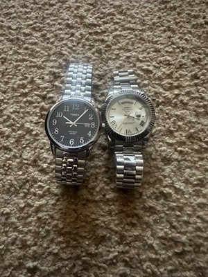 2 for 1 watch deal Timex watch Indiglo WR30M | Nibosi watch Water Resistant Date