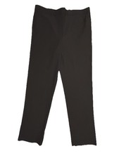 Alfred Dunner Black Slimming Pants Women s Size 12 NWT Pull On Stretch Straight