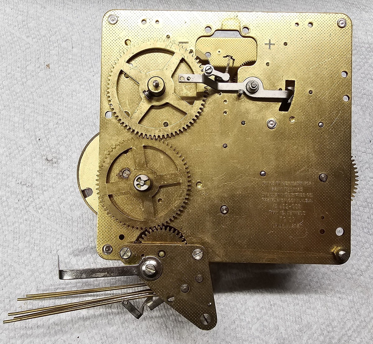 NOT WORKING! Seth Thomas A402-005 Clock Movement !MAINSPRINGS GOOD