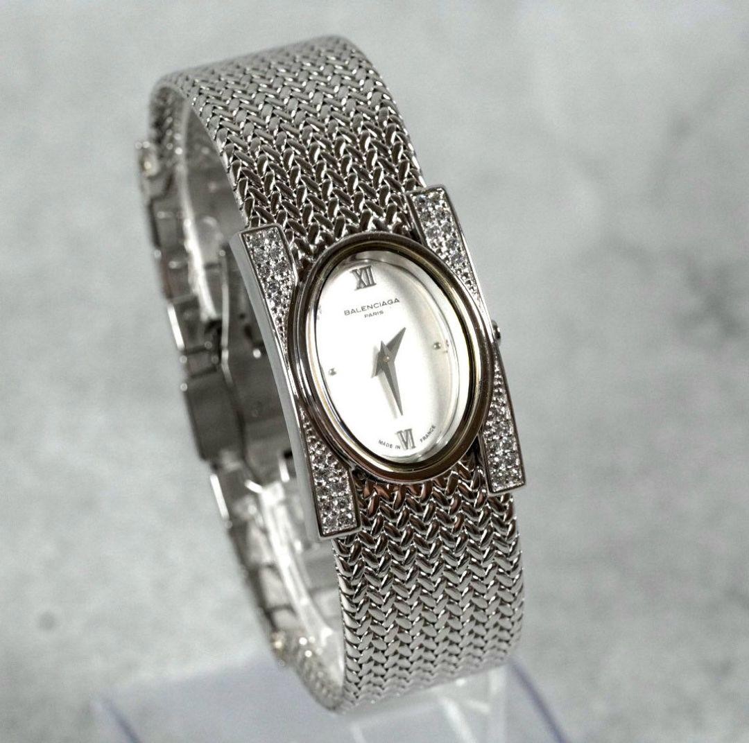 Balenciaga Diamond Bezel Bangle Watch Good Condition thumbnail 2