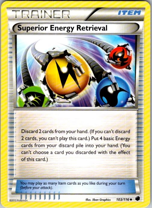 Pokemon | Plasma Freeze | Superior Energy Retrieval | 103/116 | Normal | NM