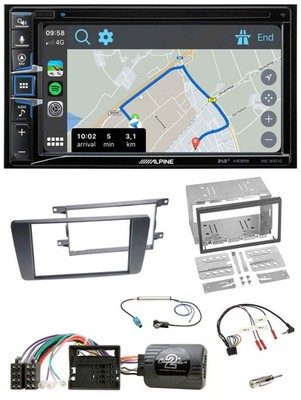 Alpine DAB TMC Bluetooth 2DIN USB Lenkrad Navigation für Skoda Octavia Scout 200