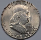 1948-D 50C Franklin Half Dollar Uncirculated BU