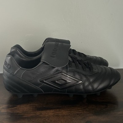 Umbro Speciali Maxim FG Leather Soccer Cleats Black Men's Size 12