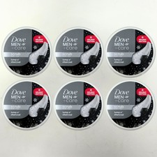 Paquete de 6 exfoliantes corporales y faciales Dove Men+Care Holiday Edition, bulto de carbón, 3,5 oz