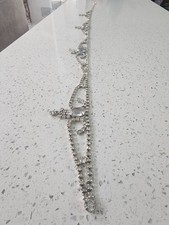 Vintage Rhinestone Silver Tone Hook Breathtaking 37