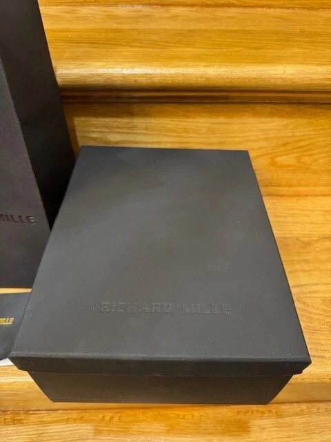 New Richard Mille Black Watch Box w/ shopping bag card and tag | eBay