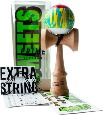 Sweets Kendamas PRIME GRAIN SPLIT 2,0 CMYK 16cm Holz Kendama Spielzeug aus Ja...