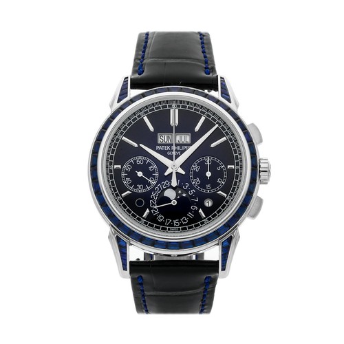 Patek Phillippe Grand Comp Perpetual Calendar Chrono Sapphire Watch 5271/11P-010