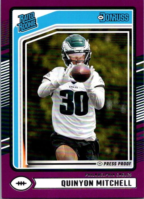 2024 Donruss #361 Quinyon Mitchell Press Proof Purple