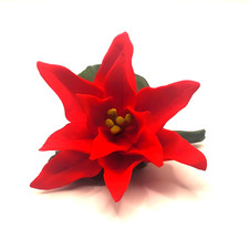 VINTAGE FABAR CAPODIMONTE PORCELLANA POINTCETTA MADE IN ITALY🌺