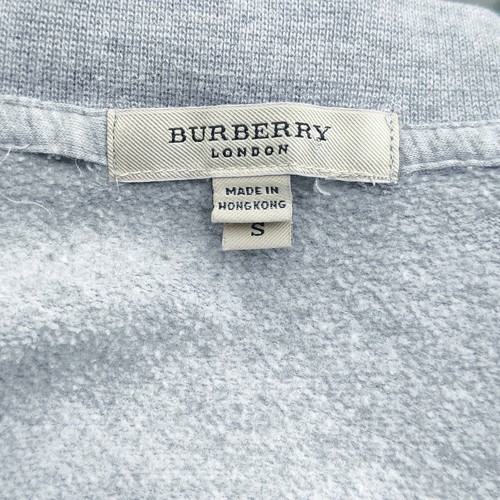Burberry London giacca felpa donna full zip grigia piccola  - Foto 8 di 9