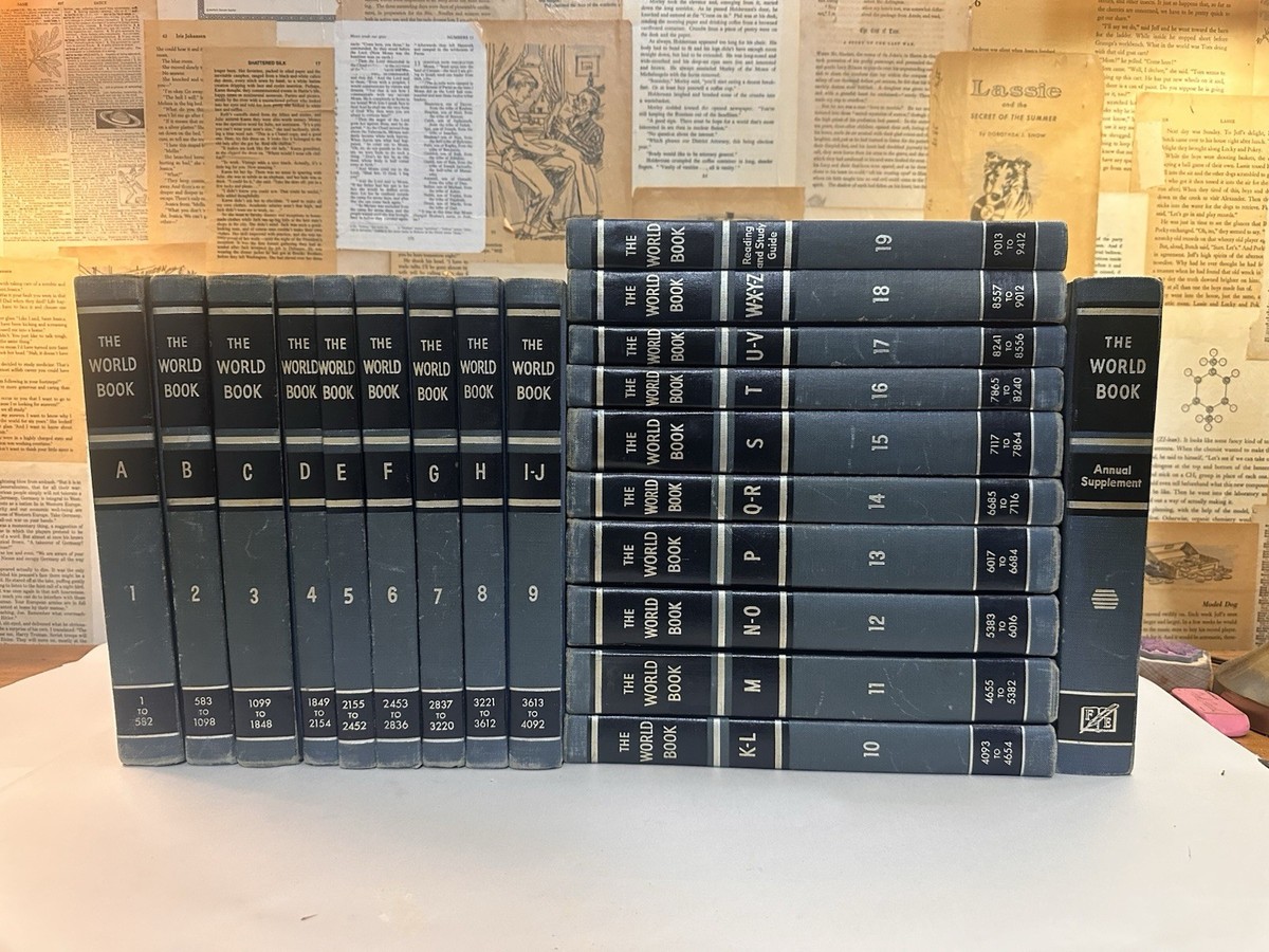 The World Book Encyclopedia 20 Volume Set - Copyright 1955 | eBay